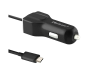 Qoltec Ładowarka Samochodowa 3,4 A + microUSB - 385357 - zdjęcie 2